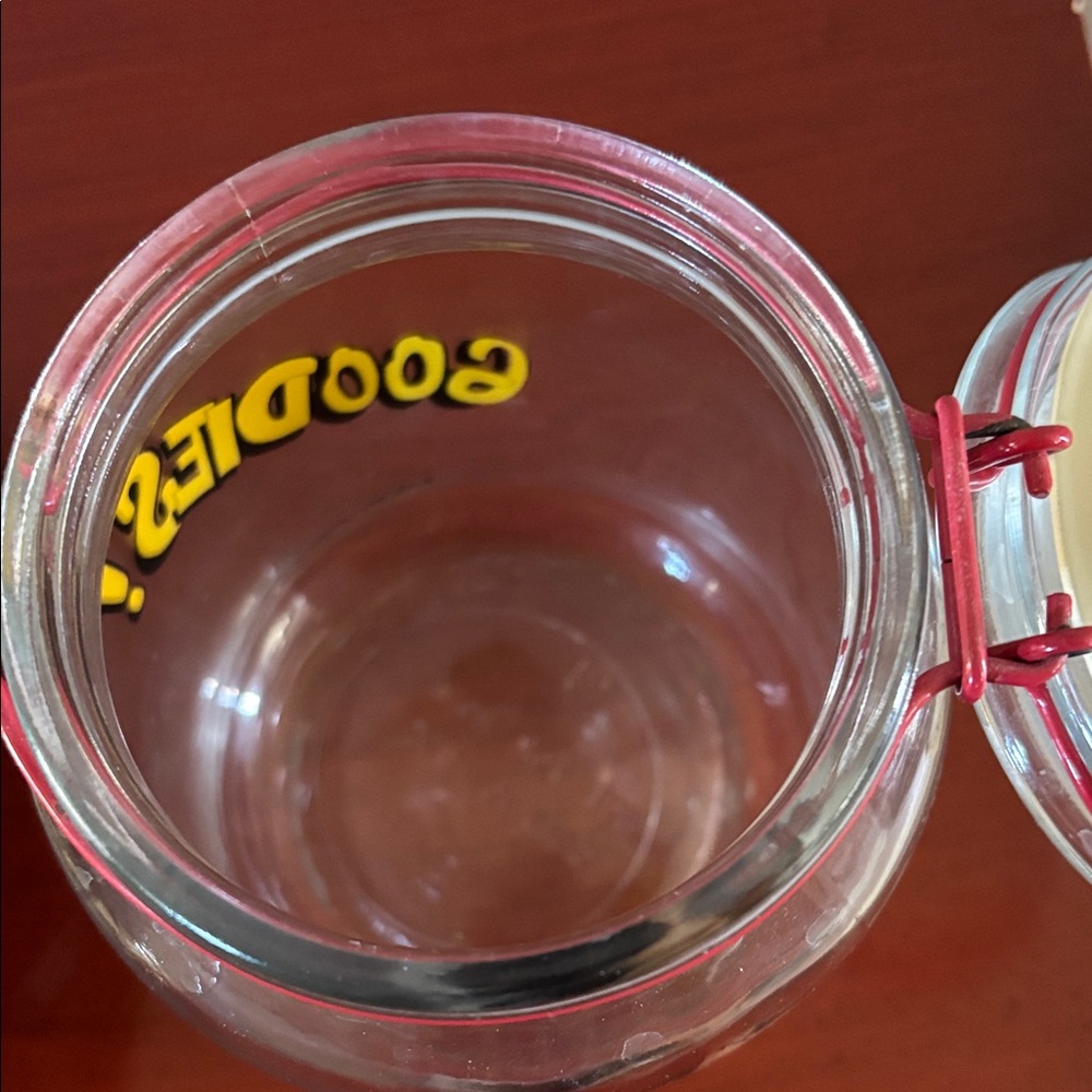 Disney Mickey Mouse Glass Jar with Red and Yellow Accents - Picture 6 of 7
